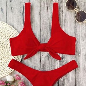 New! Red Thong Bikini